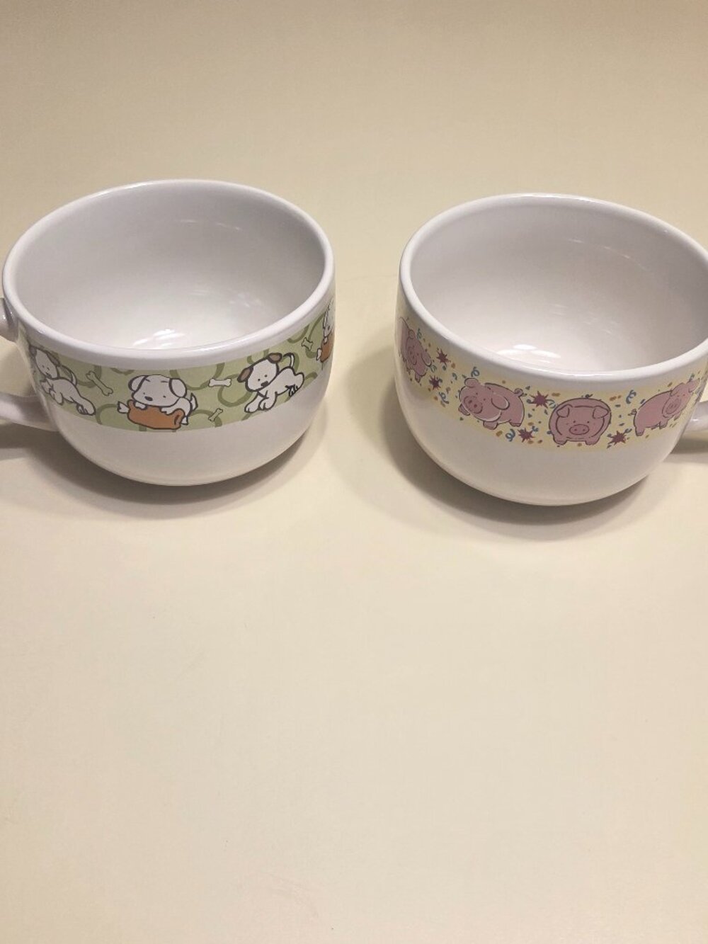 Soup/Coffee Large Mugs-Set of 2